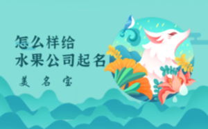 怎么样给水果公司起名