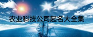 农业科技公司起名大全集