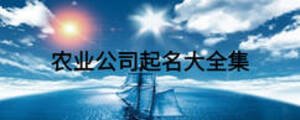 农业公司起名大全集