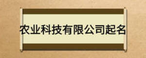 农业科技有限公司起名