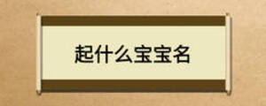 起什么宝宝名