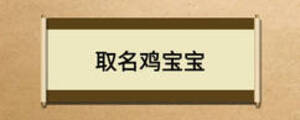 取名鸡宝宝