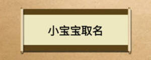 小宝宝取名