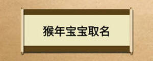 猴年宝宝取名