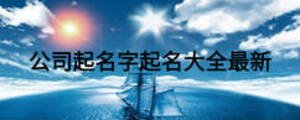 公司起名字起名大全最新