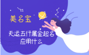 天运五行属金起名应用什么