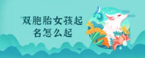 双胞胎女孩起名怎么起