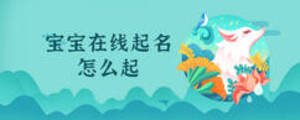 宝宝在线起名怎么起