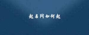 起名网如何起