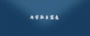 冉字取名寓意