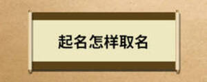 起名怎样取名