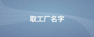 取工厂名字