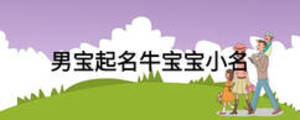 男宝起名牛宝宝小名
