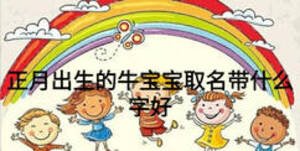正月出生的牛宝宝取名带什么字好