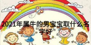 2021年属牛的男宝宝取什么名字好