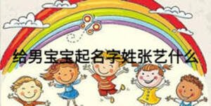给男宝宝起名字姓张艺什么