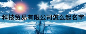 科技贸易有限公司怎么起名字