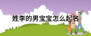 姓李的男宝宝怎么起名