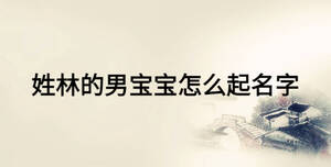 姓林的男宝宝怎么起名字