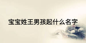 宝宝姓王男孩起什么名字