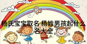 杨氏宝宝取名 杨姓男孩起什么名大全