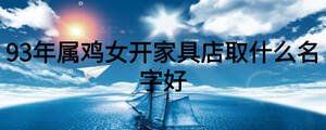 93年属鸡女开家具店取什么名字好