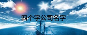 四个字公司名字