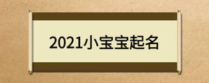 2021小宝宝起名