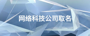 网络科技公司取名