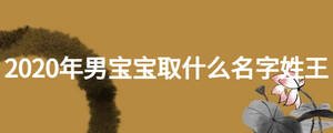 2020年男宝宝取什么名字姓王