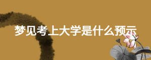 梦见考上大学是什么预示