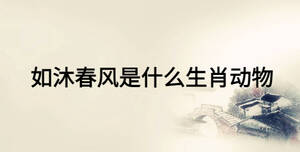 如沐春风是什么生肖动物