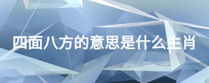 四面八方的意思是什么生肖