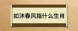 如沐春风指什么生肖