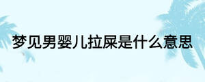 梦见男婴儿拉屎是什么意思