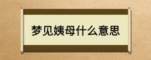 梦见姨母什么意思