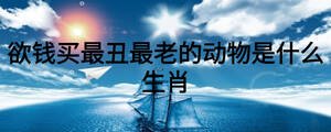 欲钱买最丑最老的动物是什么生肖