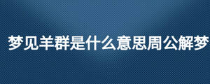 梦见羊群是什么意思周公解梦