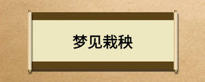 梦见栽秧