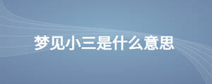 梦见小三是什么意思