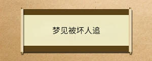 梦见被坏人追
