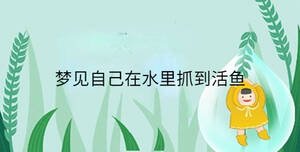 梦见自己在水里抓到活鱼